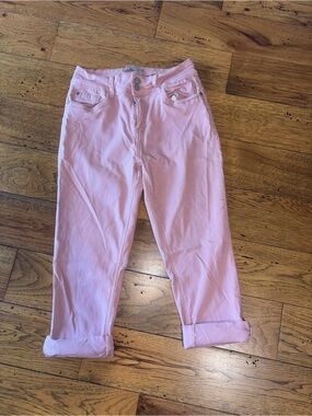 ApII Pink Women’s Stretch Capri Pants - Stylish Casual Fit Size 8